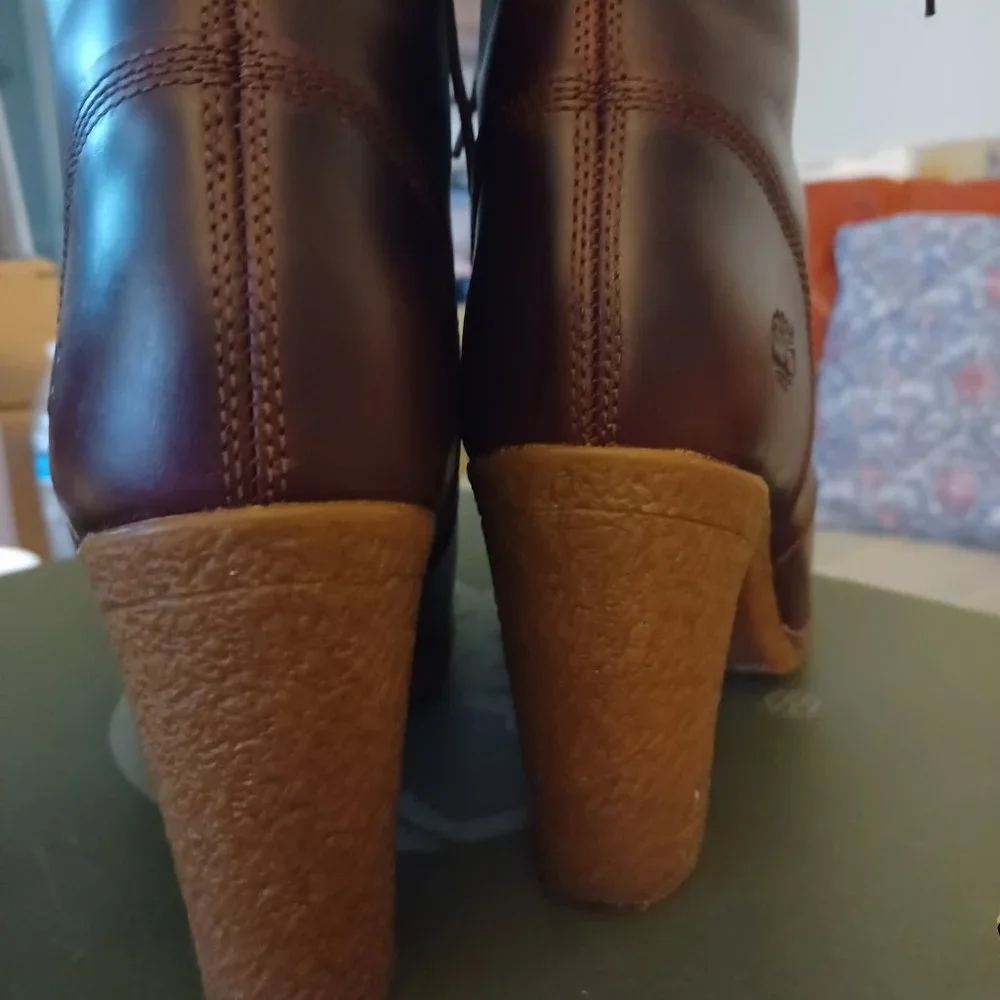 Timberland Glancy A18Z6 Leather Lace Up Ankle Boot, Women's, Size 8, - Picture 5 of 7